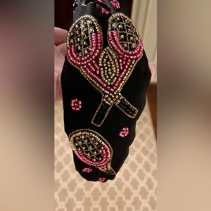 Embellished Tennis Racket Headband